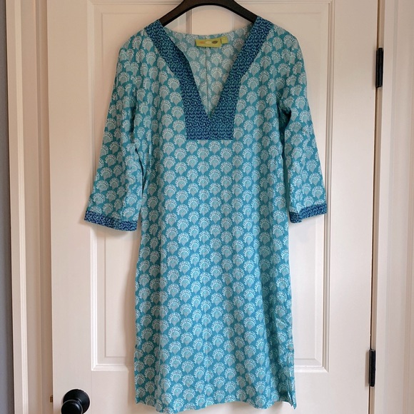 Cotton Tunic Dress from Nantucket - can dress up or down! M EUC no flaws - Picture 1 of 5